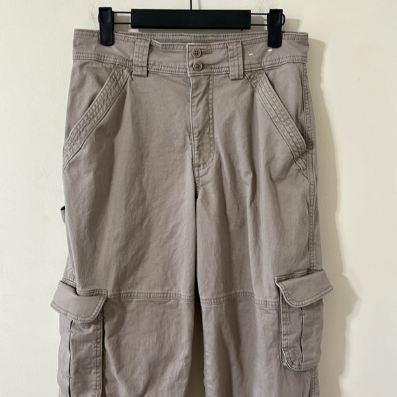 Abercrombie & Fitch Relaxed Cargo Pants Khaki Size 27 - Picture 4 of 12
